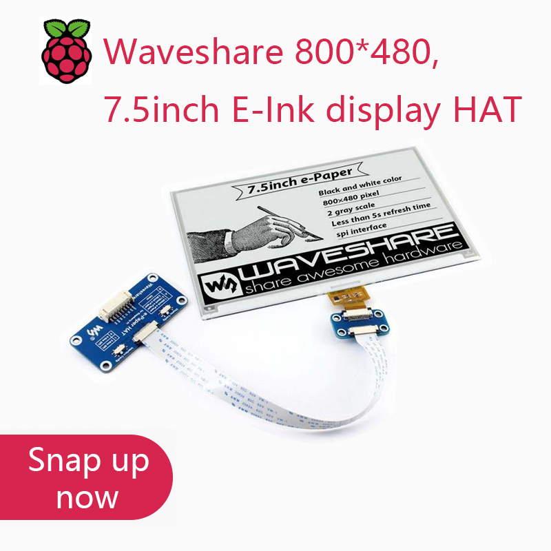 Turing Pi 2 - Waveshare 800*480, Layar E-Ink 7.5 inci