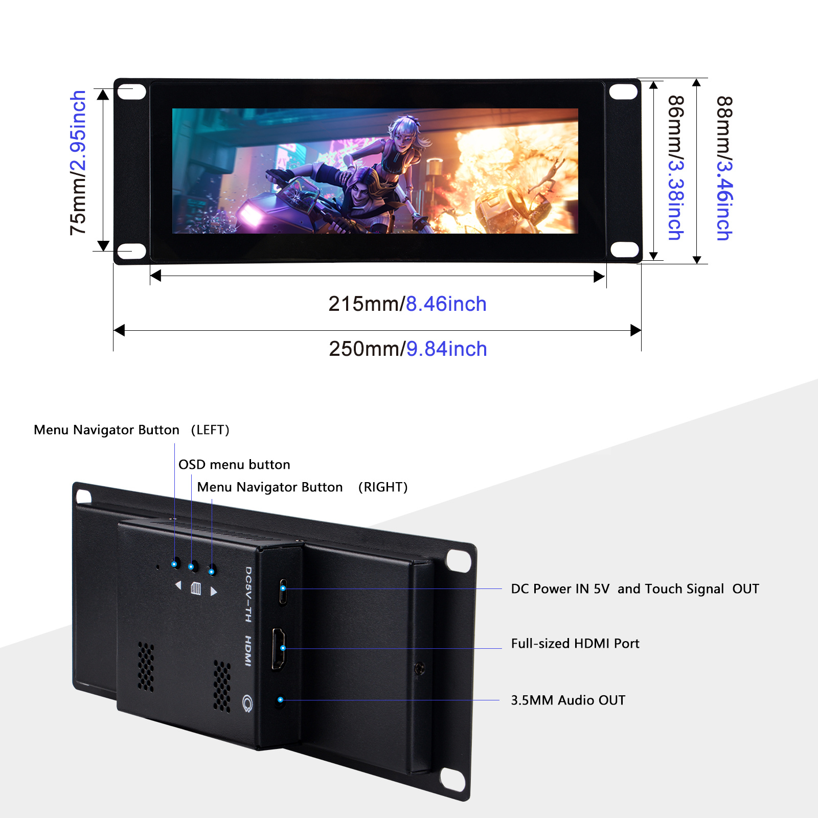 DeskPi Layar Sentuh 7,84 Inci  - Deskpi Super6C ulasan dan harga