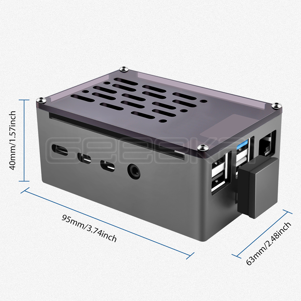 Geeekki Cangkang Hitam Casing  - Turing Pi 2 ulasan dan harga